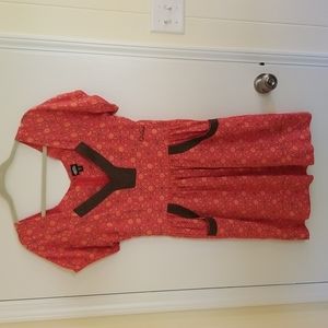 Vans Coral Floral Vneck Dress Medium